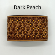 Load image into Gallery viewer, Rose Stamped Leather Keeper (Off-Billet Keeper)