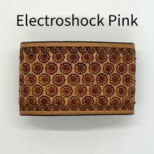 Load image into Gallery viewer, Rose Stamped Leather Keeper (Off-Billet Keeper)