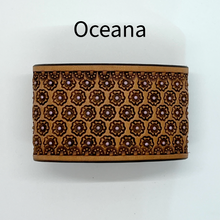 Load image into Gallery viewer, Rose Stamped Leather Keeper (Off-Billet Keeper)