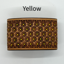 Load image into Gallery viewer, Rose Stamped Leather Keeper (Off-Billet Keeper)