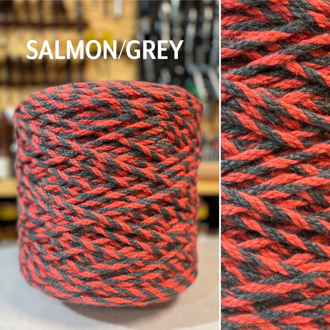 *ODD LOT* Salmon/Grey 8 Ply
